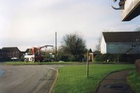 Forgotten history? The old red phone box at the junction of Cuckoofield & Birchfield Lanes is replaced with a modern box. (Photo taken from bus shelter by Bryan Tungate)